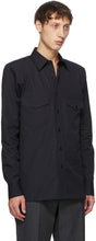 Dries Van Noten Black Padded Ballroom Shirt
