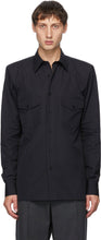Dries Van Noten Black Padded Ballroom Shirt - Chemise de salle de bal NOTEN NOTE NOTE NOTE NOTEN - 밴 알지 검은 패딩 된 볼룸 셔츠를 건조시킵니다
