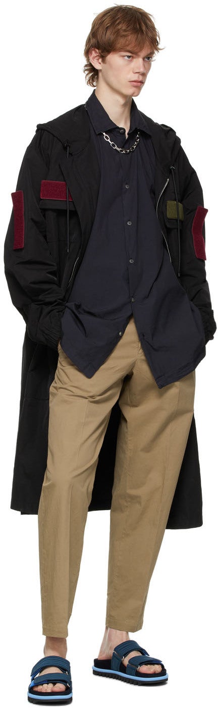 Dries Van Noten Black Poplin Shirt