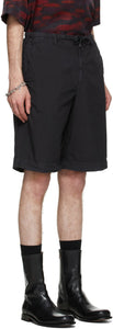 Dries Van Noten Black Poplin Shorts