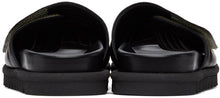 Dries Van Noten Black Quilted Leather Slides