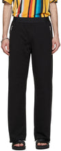 Dries Van Noten Black Relaxed Lounge Pants - Sèche pantalon de salon relaxé noir - 밴 알코올 블랙 편안한 라운지 바지를 건조합니다