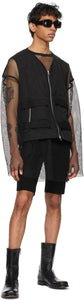Dries Van Noten Black Rib Knit Shorts