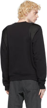 Dries Van Noten Black Satin Trim Sweatshirt