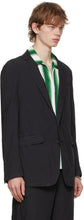 Dries Van Noten Black Single Button Blazer