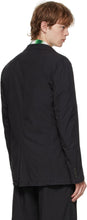 Dries Van Noten Black Single Button Blazer