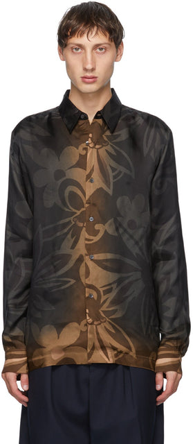 Dries Van Noten Black Six Button Shirt - Dries Van Noten Black Six Button Shirt - 밴, 검은 색 여섯 개의 버튼 셔츠를 건조합니다