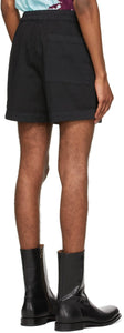 Dries Van Noten Black Twill Shorts