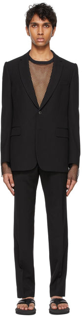Dries Van Noten Black Twill Suit - Dries Van Notte Black Twill Costume - 밴 알코올 검은 능직 슈트를 건조