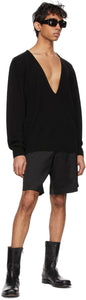 Dries Van Noten Black Viscose Shorts