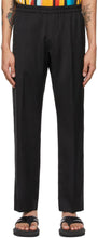 Dries Van Noten Black Viscose Twill Trousers - DRIES VAN NOTE NOIR PANTAUX DE TWILL VISCOSE NOIR - 밴 알코올 검은 viscose 능 직물 바지