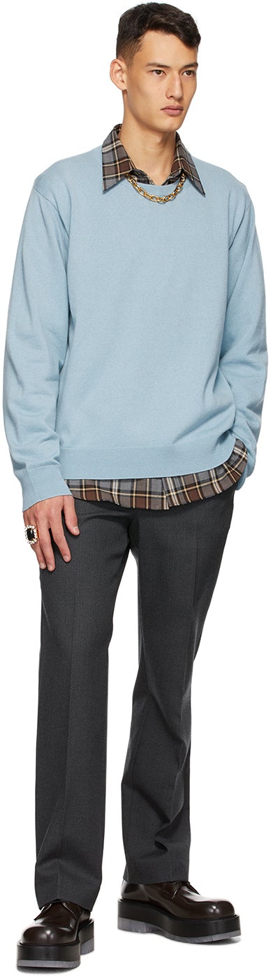 Dries Van Noten Blue Cashmere Sweater