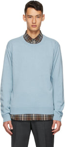 Dries Van Noten Blue Cashmere Sweater - SHARES VAN NOTEN NOTEN SWORKERE BLEU - 건조 밴 알 렌 푸른 캐시미어 스웨터