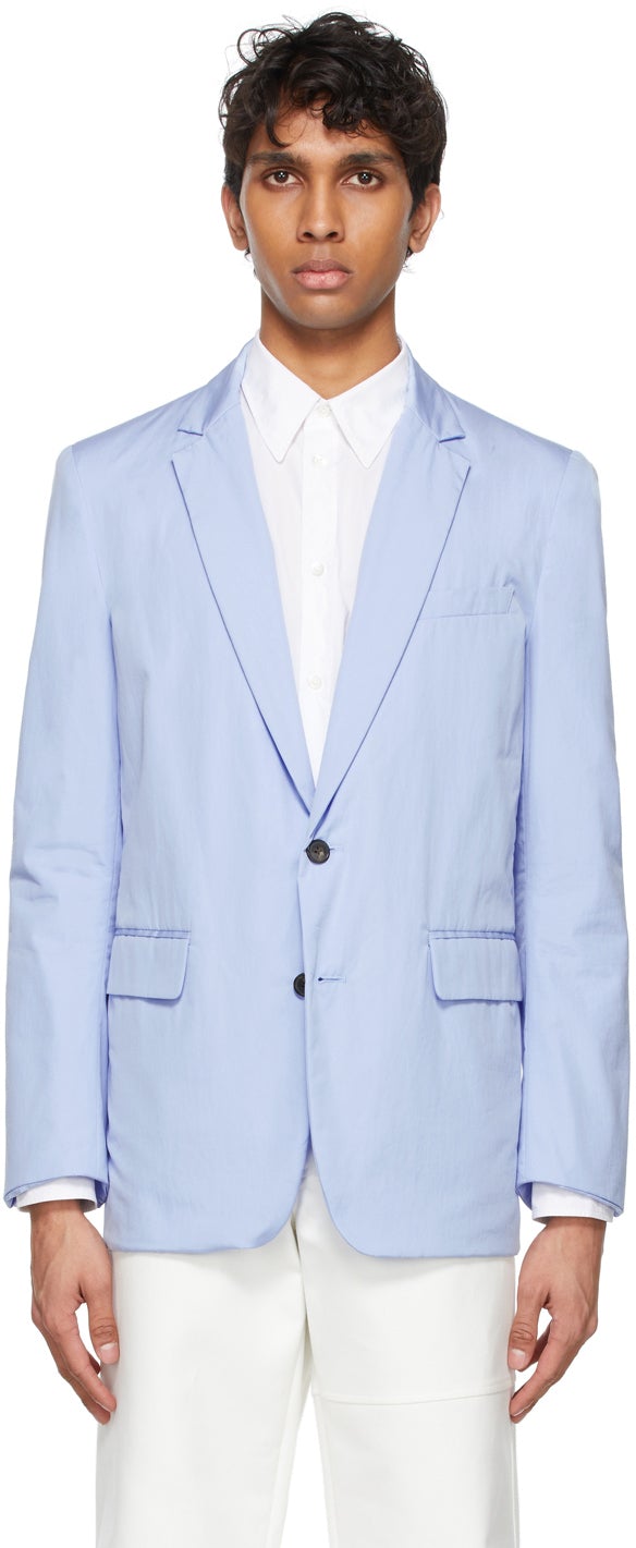 Dries Van Noten Blue Cotton Blazer - Dries Van Noten Blue Cotton Blazer - 밴, 푸른 코튼 블레이저를 마시 러