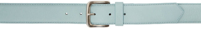 Dries Van Noten Blue Grained Leather Belt - SHARIES VAN NOTEN COUCHE DE CUIR À GRAINE BLUE - 밴 밴 알 렌 블루 그레인 벨트 벨트를 알아 냈습니다