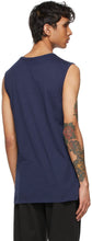 Dries Van Noten Blue Jersey Tank Top