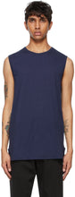 Dries Van Noten Blue Jersey Tank Top - Dries van Noten Jersey Blue Tank - 밴 밴 푸른 저지 탱크 탑을 마시 러