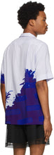 Dries Van Noten Blue Len Lye Edition Graphic Short Sleeve Shirt