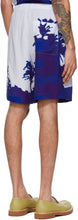 Dries Van Noten Blue Len Lye Edition Palm Tree Shorts
