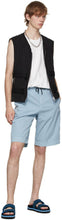 Dries Van Noten Blue Poplin Shorts