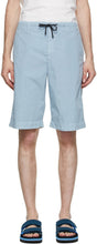 Dries Van Noten Blue Poplin Shorts - Sèche shorts de popeline bleu noten bleu - 밴, 블루 포플린 반바지를 마시 러