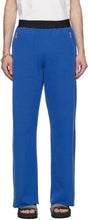 Dries Van Noten Blue Relaxed Lounge Pants - Sèche pantalon de salon relaxé bleu - 밴, 푸른 편안한 라운지 바지를 마시 러