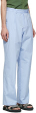 Dries Van Noten Blue Straight Leg Trousers