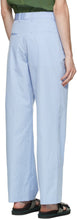 Dries Van Noten Blue Straight Leg Trousers