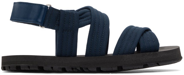 Dries Van Noten Blue Strap Sandals - Sèche sandales de sangle bleue - 밴을 마시 며 파란색 끈 샌들