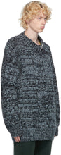 Dries Van Noten Blue Wool Maxi Sweater