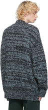 Dries Van Noten Blue Wool Maxi Sweater
