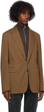 Dries Van Noten Brown Cotton Blazer