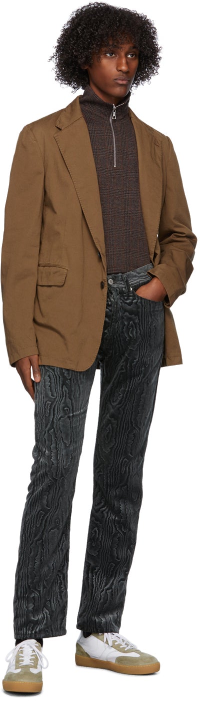 Dries Van Noten Brown Cotton Blazer