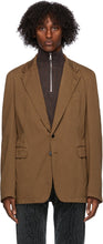 Dries Van Noten Brown Cotton Blazer - Dries van Noten Blazer de coton brun - 건조 밴 노켄 브라운 코튼 블레이저