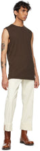 Dries Van Noten Brown Jersey Tank Top