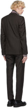 Dries Van Noten Brown Wool Straight Suit