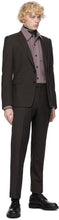 Dries Van Noten Brown Wool Straight Suit
