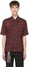 Dries Van Noten Burgundy Len Lye Edition Camillo Short Sleeve Shirt - Sèche Van Noten Bourgogne Len Lye Edition Camillo Shirt à manches courtes - Dries Van Noten Burgundy Len Lye Edition Camillo 짧은 소매 셔츠