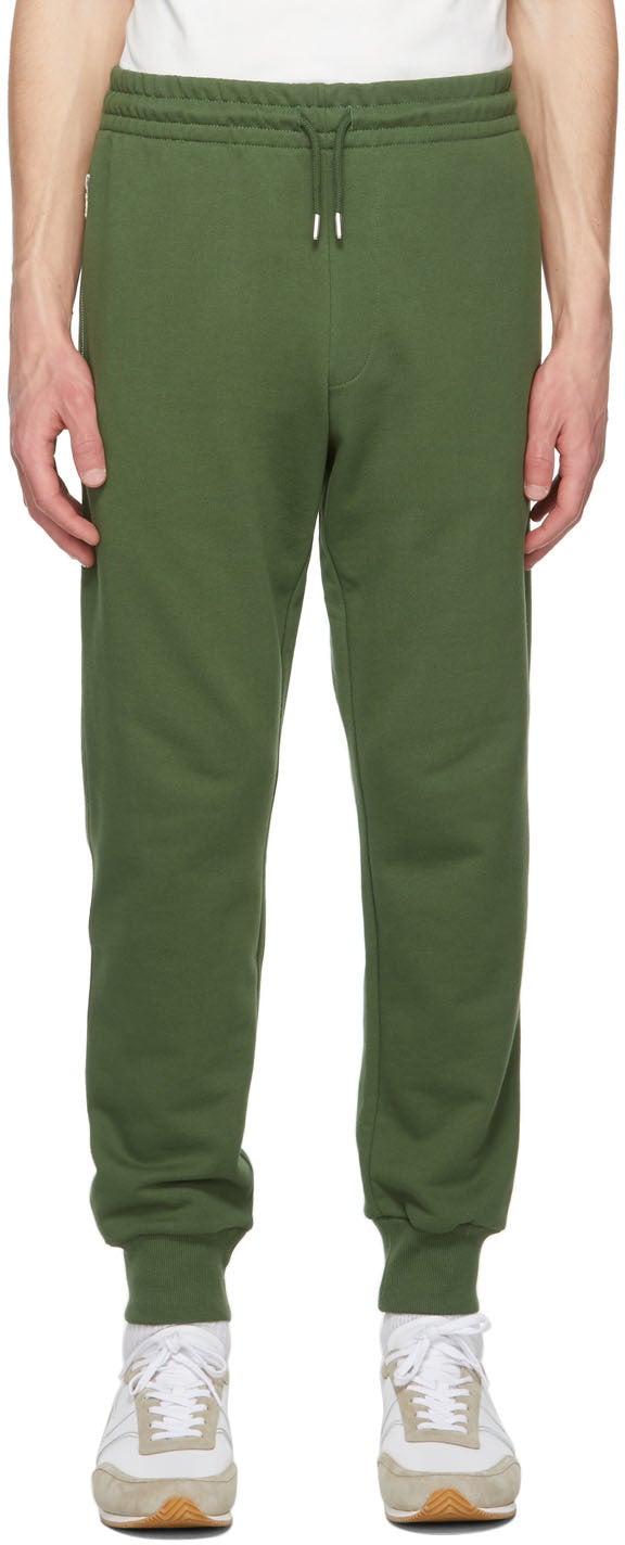 Dries Van Noten Green French Terry Lounge Pants - Sèche pantalon de salon Terry Français Terry - Dries van noten 녹색 프랑스어 테리 라운지 바지