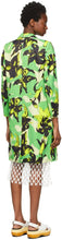 Dries Van Noten Green Len Lye Edition Floral Print Coat