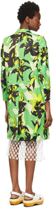 Dries Van Noten Green Len Lye Edition Floral Print Coat