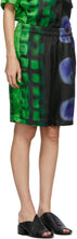 Dries Van Noten Green Len Lye Edition Print Long Shorts