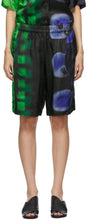 Dries Van Noten Green Len Lye Edition Print Long Shorts - Dries Van Noten Green Len Lye Edition Print Short Long Shorts - Dries van no noten 녹색 len lye 에디션 인쇄 긴 반바지