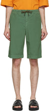 Dries Van Noten Green Poplin Shorts - SHARES VAN NOTEN NOTEN COURS DE POPLIN VERTÉ - 밴, 녹색 포플린 반바지를 마시립니다