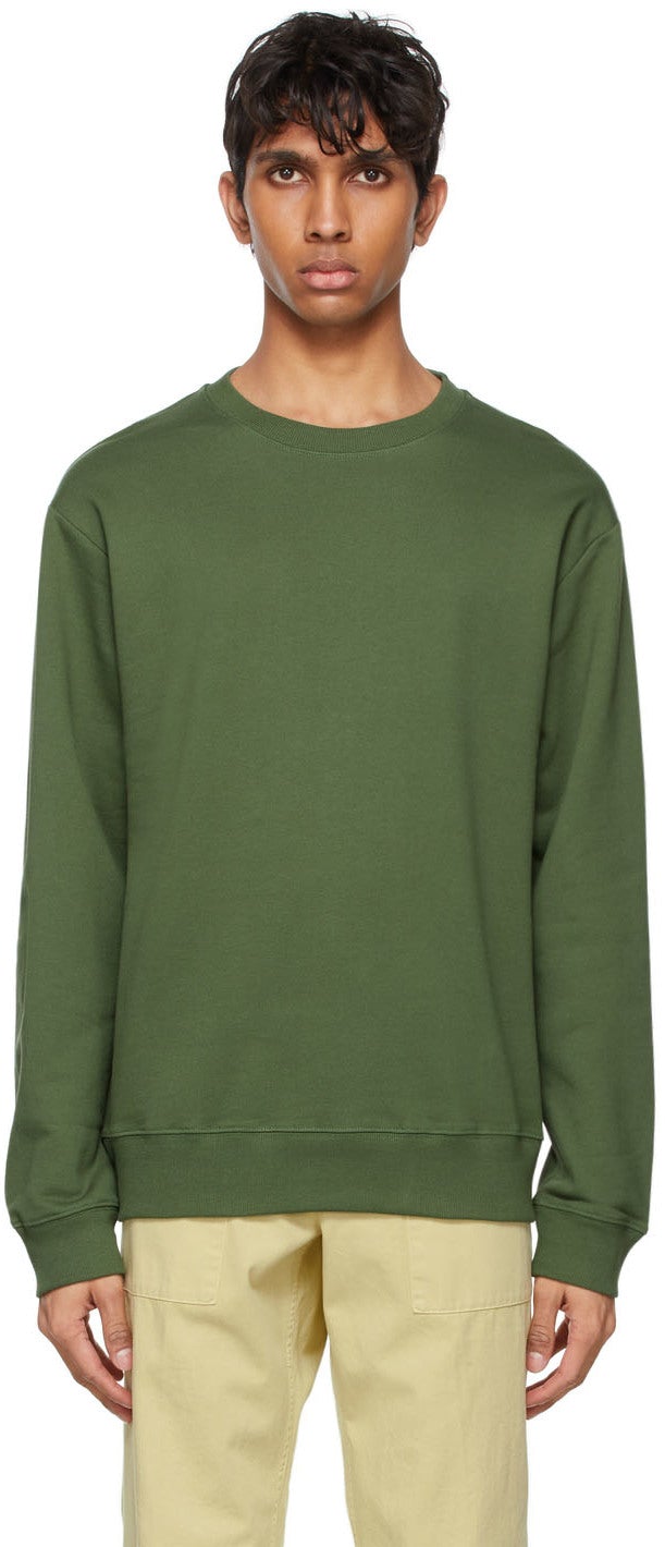 Dries Van Noten Green Relaxed Sweatshirt - Sèche-sweat-shirt décontracté vert - van noten 녹색 편안한 셔츠를 건조합니다