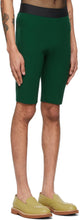 Dries Van Noten Green Rib Knit Shorts