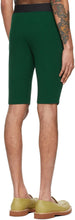 Dries Van Noten Green Rib Knit Shorts