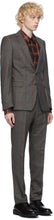 Dries Van Noten Grey Checked Straight Suit