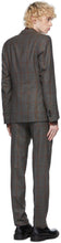Dries Van Noten Grey Checked Straight Suit