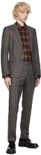 Dries Van Noten Grey Checked Straight Suit